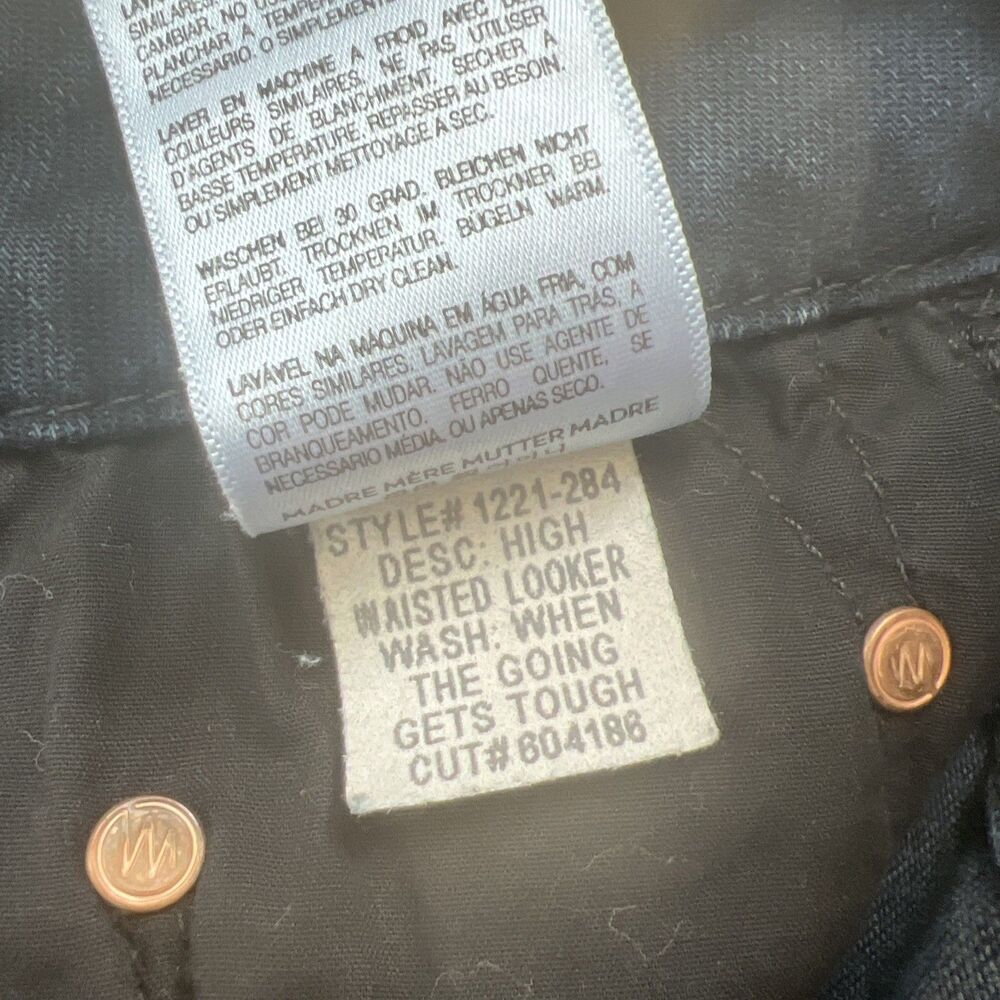 MOTHER High Waisted Looker Jeans Women’s Size 25 When the Going Gets Tough Dark - Picture 6 of 9